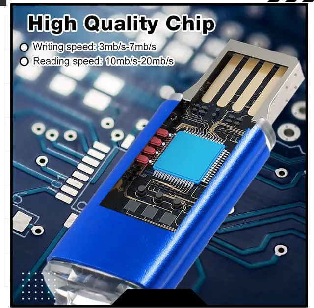 Alt view image 4 of 5 - Hoteam 50 Pack USB 2.0 Flash Drives Bulk Blue Portable Thumb Drive with Hat USB Sticks Bulk with 50 Pcs Lanyards for Data Storage File Sharing Commercial Gift(8GB)