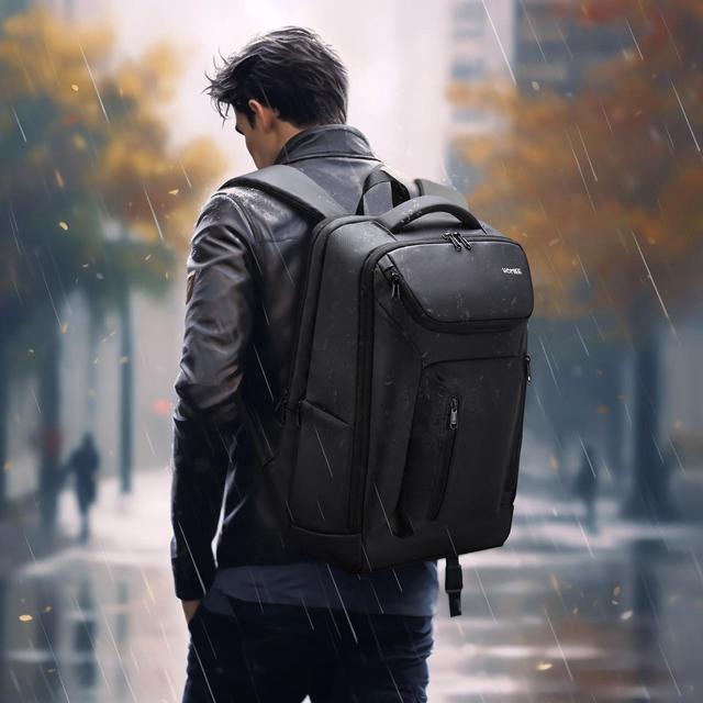 Alt view image 2 of 5 - HOMIEE Business Smart Backpack Waterproof 15.6 Inch Laptop Backpack with USB Charging Port, Flight Approved Durable Commute Backpack Carry on Bag for Men