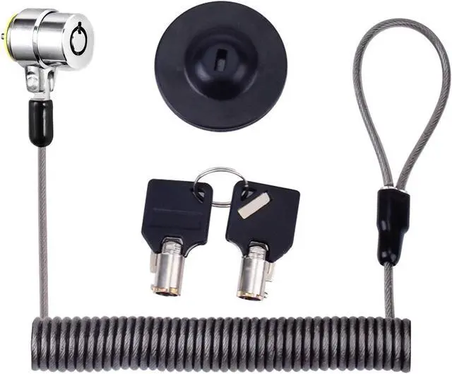 Alt view image 2 of 5 - I3C Laptop Cable Lock Hardware Security Cable Lock Anti Theft Retractable Lock for iPad Tablet Laptop MacBook Dell HP Kindle Surface Samsung Android and All Other Notebooks and Tablets(5pack)