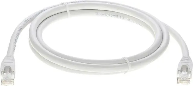 Alt view image 5 of 5 - InstallerParts Ethernet Cable CAT6A Cable UTP Booted 50 FT - White - Professional Series - 10Gigabit/Sec Network/High Speed Internet Cable, 550MHZ