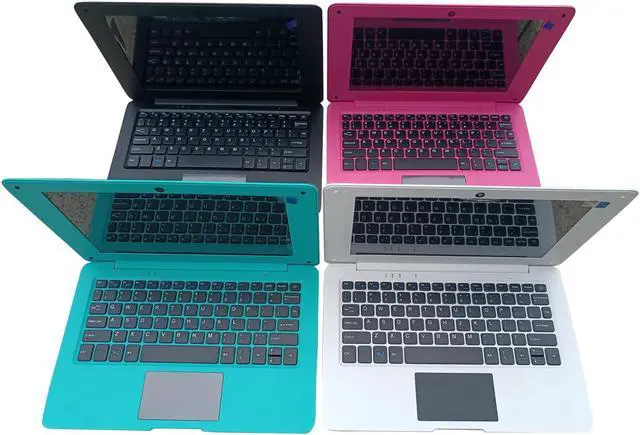 Alt view image 3 of 5 - Laptop Computer Mini 10 Inch Quad Core Powered by Android 12 Netbook 64GB Small Computer with WiFi Webcam Bluetooth,Charger Mouse Included,Suitable for Children and Students, 4 Color Options (Pink)