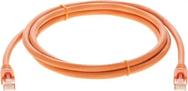 Alt view image 5 of 5 - InstallerParts Ethernet Cable CAT6A Cable UTP Booted 75 FT - Orange - Professional Series - 10Gigabit/Sec Network/High Speed Internet Cable, 550MHZ