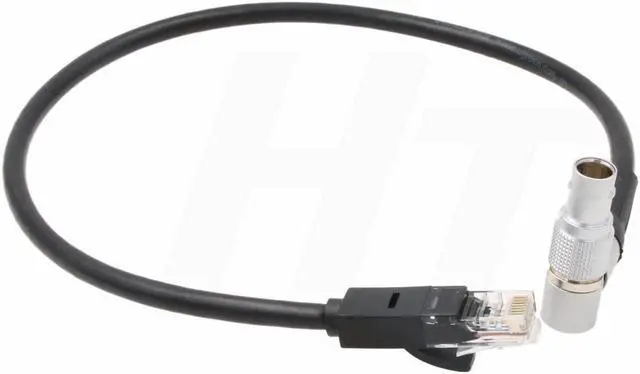 Alt view image 4 of 4 - HangTon Teradek COLR Cat5e Ethernet RJ45 Cable to ARRI Alexa Mini Camera 10-Pin Connector (40 cm, rotate right angle 10pin)