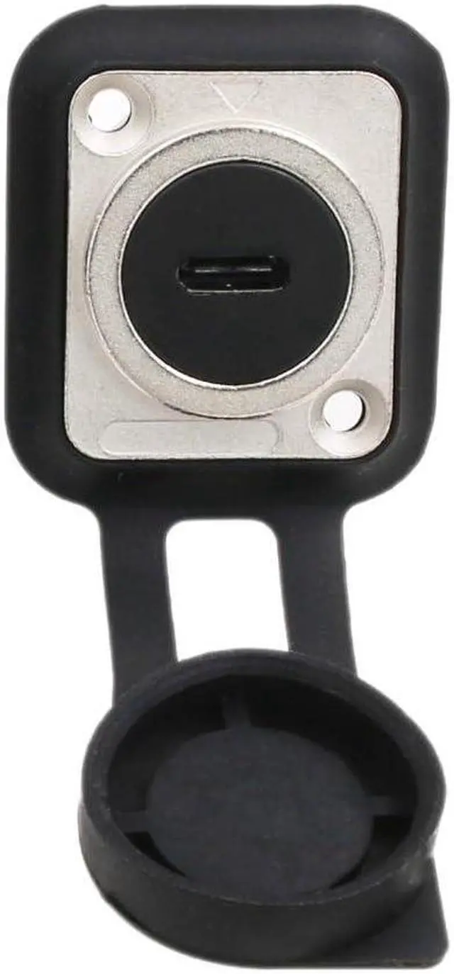 Alt view image 4 of 4 - HangTon 5pack USB C Type-C Waterproof Coupler Connector Panel Socket Bulkhead Feed Through, Inline Cable Female to Female Extension