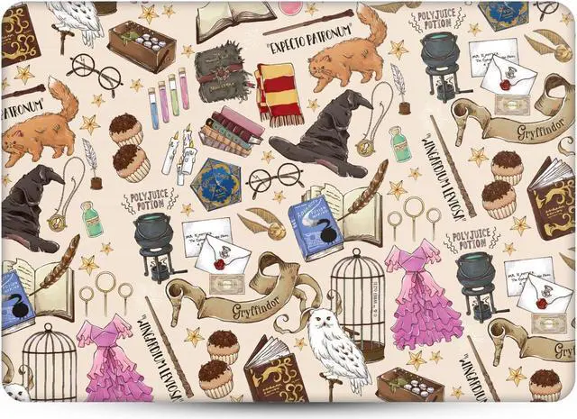 Alt view image 2 of 5 - Head Case Designs Officially Licensed Harry Potter Hogwarts Pattern Graphics Vinyl Sticker Skin Decal Cover Compatible with MacBook Air 13.3" A1932/A2179