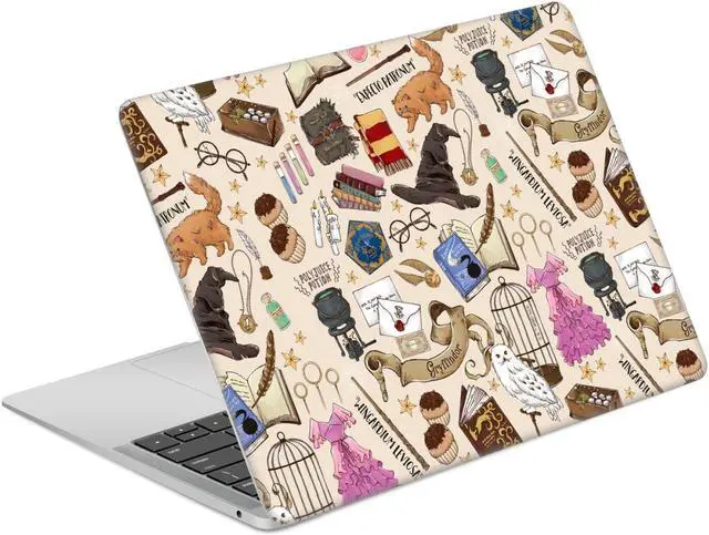 Main image of Head Case Designs Officially Licensed Harry Potter Hogwarts Pattern Graphics Vinyl Sticker Skin Decal Cover Compatible with MacBook Air 13.3" A1932/A2179