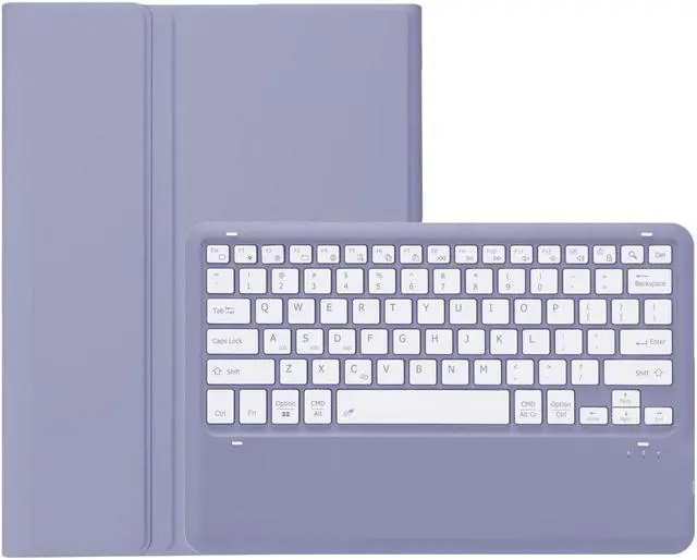 Alt view image 5 of 5 - KcoxdCn New iPad Pro 13 Inch 2024 Keyboard Case for iPad Pro 13 Inch Keyboard Case 2024 Model 7th Generation with Pencil Holder Mutil Angles Stand Cover Detachable Wireless Keyboard (Violet)