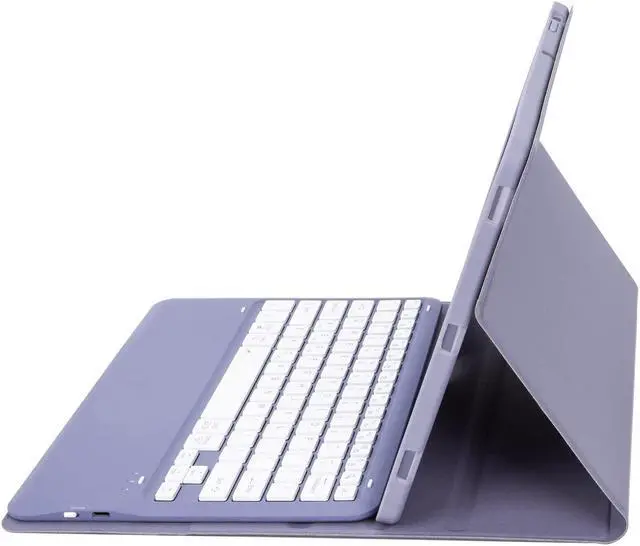 Alt view image 4 of 5 - KcoxdCn New iPad Pro 13 Inch 2024 Keyboard Case for iPad Pro 13 Inch Keyboard Case 2024 Model 7th Generation with Pencil Holder Mutil Angles Stand Cover Detachable Wireless Keyboard (Violet)