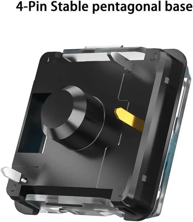 Alt view image 2 of 5 - Zhouwang Kailh Choc Low Profile V2 Red Keyboard Switches,Linear RGB SMD 43gf Switch for MX Mechanical Gaming Keyboard (V2 Red 72Pcs)