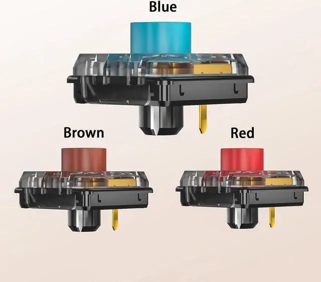 Alt view image 5 of 5 - Zhouwang Kailh Choc Low Profile V2 Red Keyboard Switches,Linear RGB SMD 43gf Switch for MX Mechanical Gaming Keyboard (V2 Red 72Pcs)