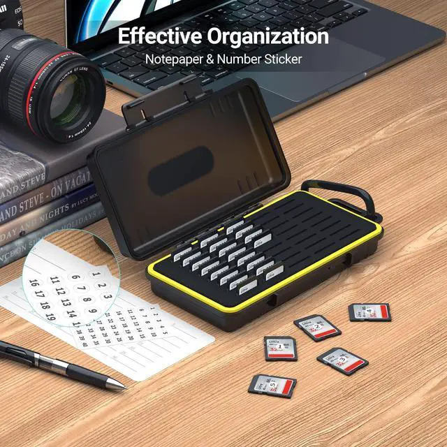 Alt view image 4 of 5 - SD Card Case + SD Card Reader for iPhone: Memory Card Case with SD Card Reader for iPhone 15 Pro Max Plus/iPad/MacBook/Mac