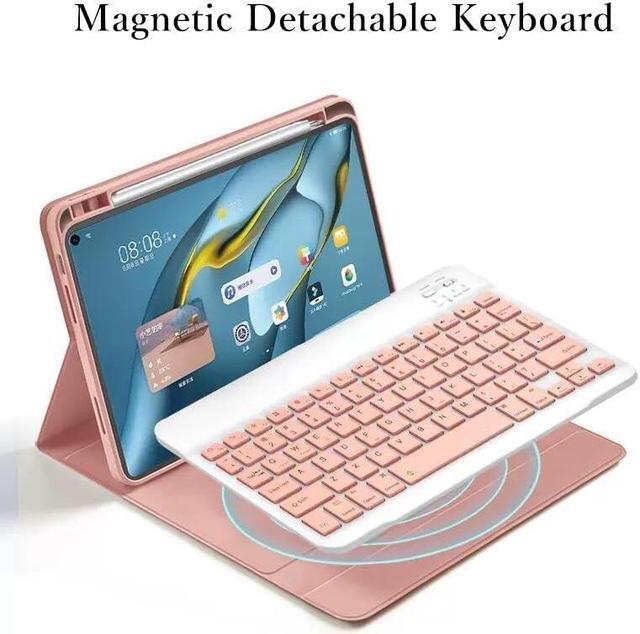 Alt view image 2 of 5 - kaidisen Keyboard Case Mouse Compatible with iPad Pro 11 inch (M4) 2024 Detachable Cute Color Keyboard Case Support Pencil Charging,Purple