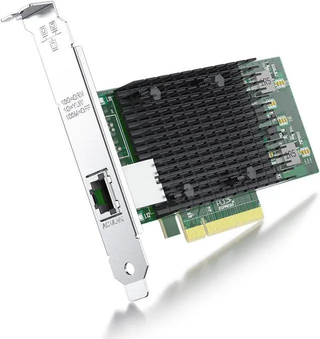 Alt view image 2 of 5 - 10GbE Copper Network Bundle: Versatile Pack of 2 SFP+ to RJ45 Transceiver and PCI-E NIC for Intel X540-T1