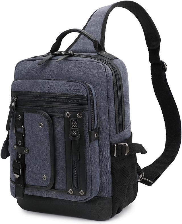 Leaper Retro Messenger Bag Men Sling Bag Outdoor Cross Body Bag Shoulder Bag Bluish Grey Newegg