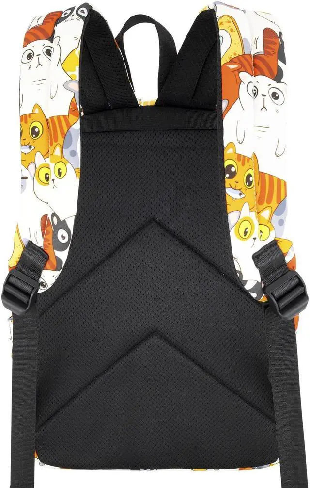 Alt view image 4 of 5 - LI-LOVE Backpack Cute Cat Backpacks for Girls Boys Teens Kids College Middle Elementary High School Student Bookbags Travel Waterproof Book Bag Laptop Back Pack