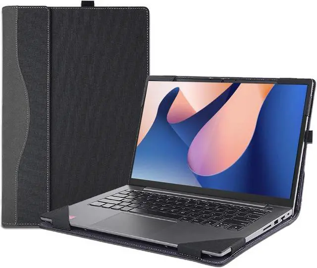 Main image of Case Cover for 16" Lenovo IdeaPad Flex 5 16ABR8 16ALC7 16IAU7 16IRU8 Laptop2 in 1 PU Leather Notebook Sleeve Detachable Protective Bag Shell with Pen Holder (16inch, Dark Grey)