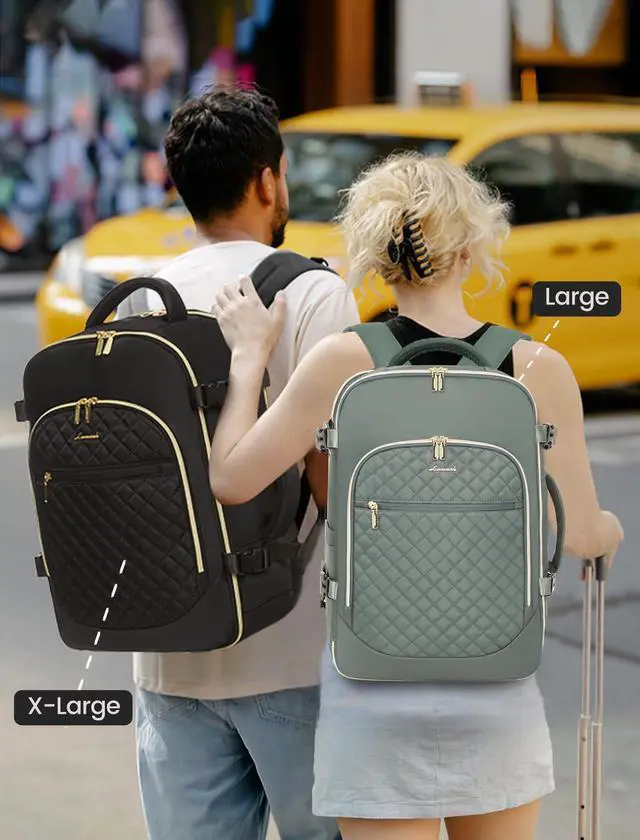 Alt view image 5 of 5 - LOVEVOOK Carry on Backpack, 30L Travel Backpack for Women Airline Approved,Luggage Business Weekender Overnight Daypack as Personal Item fit for 15.6 inch Laptop,Gray Green