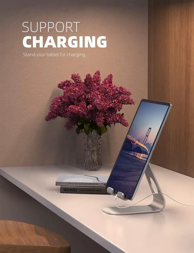Alt view image 5 of 5 - Lamicall Tablet Stand + 65g Light for Magsafe Wallet Stand