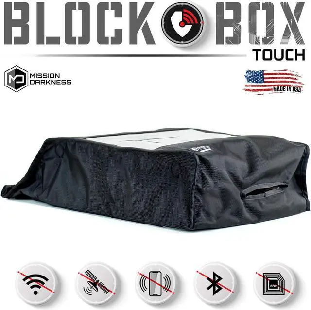 Main image of Mission Darkness BlockBox Touch - Shielded Touch Screen Device Operation Kit // Interrogate Mobile Devices While Shielded from WiFi, Cell, Other Signals