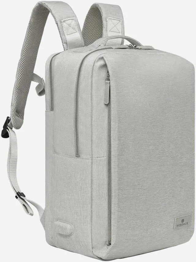 Alt view image 2 of 5 - Nordace Siena Pro 15 Smart Backpack with USB Charging - 16" Laptop Backpack, 20L Daily Backpack for Travel, Everyday, or Work (All Gray)