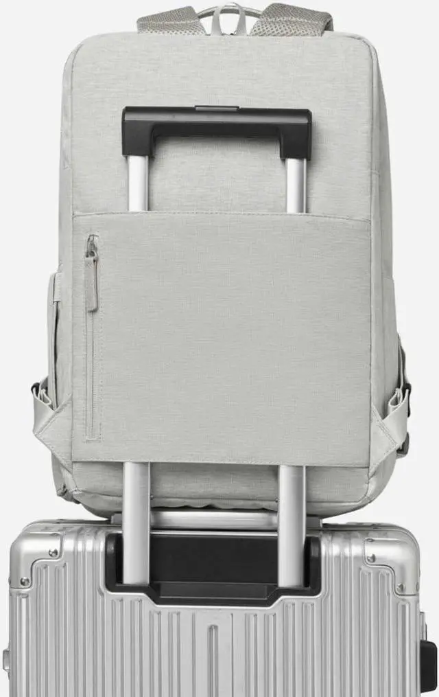 Alt view image 4 of 5 - Nordace Siena Pro 15 Smart Backpack with USB Charging - 16" Laptop Backpack, 20L Daily Backpack for Travel, Everyday, or Work (All Gray)