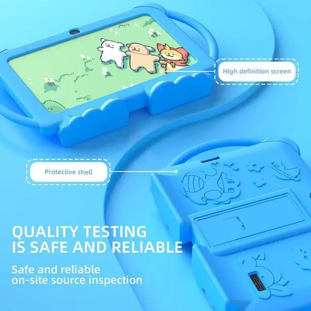 Alt view image 5 of 5 - NOVOJOY 7 Inch Kids Tablet for Kids Android Toddler Tablets Children Tablet for Girls Boys with Protective Cover 32GB+4GB WiFi Bluetooth Dual Camera Educationl Games Parental Control Kids Software.
