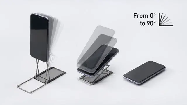 Alt view image 5 of 5 - MAJEXTAND Cell Phone and Tablet Stand with 30 Heights and Angles, Landscape & Portrait Modes, Portable Adjustable Ergonomic Stand, Switch Phone and Tablet in 1 Second, US Patented (Camouflage Green)