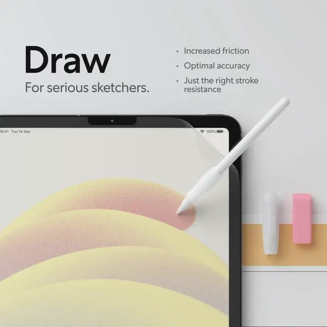 Alt view image 5 of 5 - Paperlike 2.1 (2 Pieces) for iPad Pro 11" (2024) - Transparent Screen Protector for Notetaking and Drawing like on Paper
