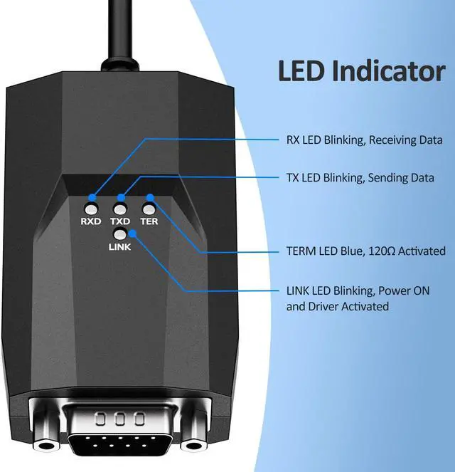 Alt view image 3 of 3 - Pibiger USB to CAN Analyzer CAN FD Speed Up to 12M Isolated Against USB 2.5KV