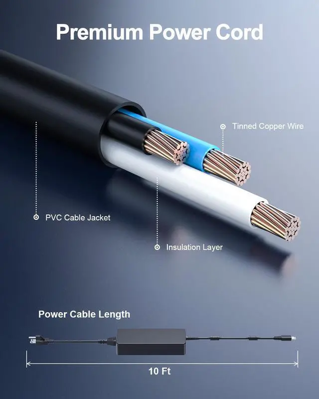 Alt view image 3 of 5 - 330W USB Tip Charger Fit for MSI Vector GP68 GP78 GP68HX 13VX GP78HX 13VX CreatorPro X17 Laptop Power Adapter Supply Cord