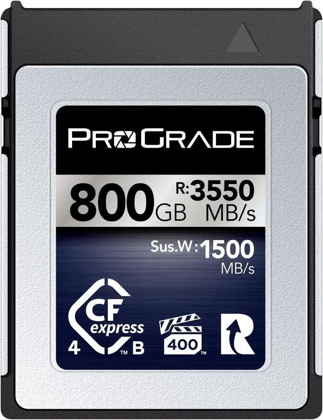 Main image of ProGrade Digital Memory Card - CFexpress 4.0 Type B for Cameras | Optimized for Express Transfer of Files & Large Storage | 800GB Iridium Series