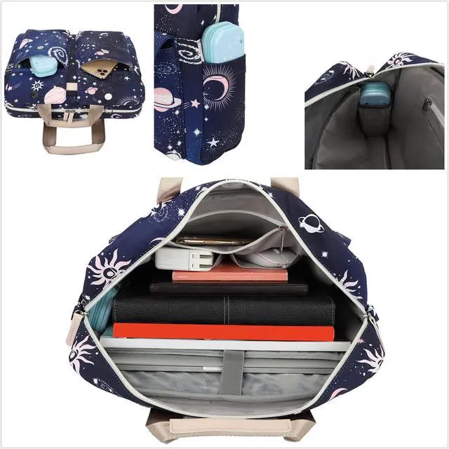 Alt view image 2 of 5 - SANFAN Laptop Briefcase, Water Repellent Multi-Functional Laptop Shoulder Messenger Case Bag (15 inch-15.6 inch, SLB-9)