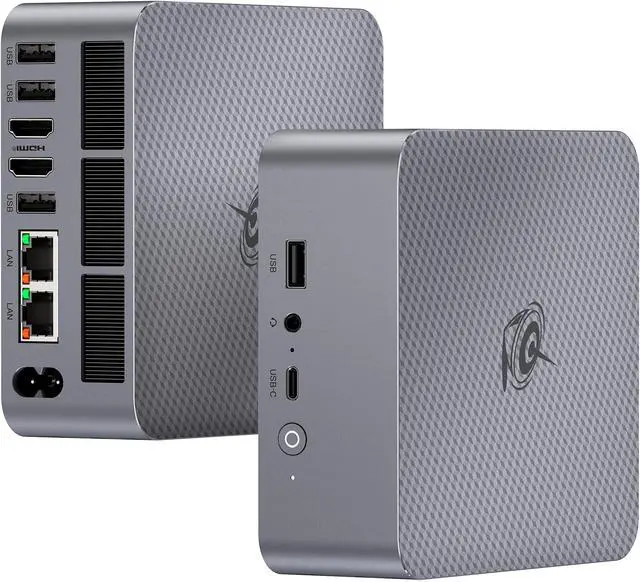 Main image of Beelink EQR6 Dual LAN Mini PC AMD Ryzen 7 7735HS, 24GB DDR5 500GB PCIe4.0 SSD, AMD Radeon 680M 12core 2200 MHz, Mini Computer Support WiFi 6/ BT5.2/ Dual HDMI/Built-in Power Supply, Home/Office PC