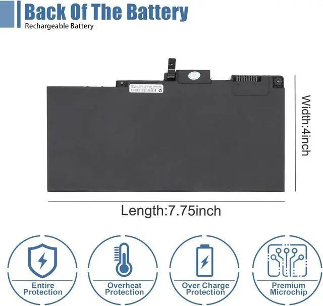 Alt view image 5 of 5 - VANPIR TA03XL CS03XL 854047-1C1 854047-421 854108-850 Battery for HP EliteBook 745 755 745 840 848 850 G4, for hp ZBook 14U 15U G4 Notebook HSTNN-LB7J HSTNN-IB7L 996QA101H HSTNN-172C-4 HSTNN-175C-5