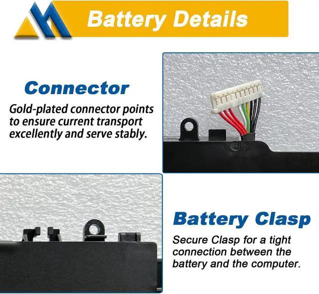 Alt view image 4 of 5 - RC30-0287 Laptop Battery Replacement for Razer Blade Pro 17 2019 2020 RZ09-0287 RZ09-02876 RZ09-02877 RZ09-02878 RZ09-03295 RZ09-03297 RZ09-02876E92-R3U1Series 4ICP4/62/115[(15.4V 70.5Wh 4583mAh)]