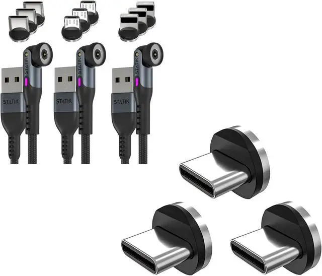Main image of Statik 360 Pro Charging Cable (6ft) & USB C Tips (3 Pack)