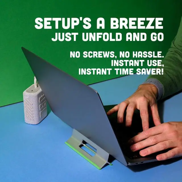 Alt view image 5 of 5 - Steepy Adjustable Laptop Stand - 3 Heights Computer Stand - Portable Laptop Riser for Desk