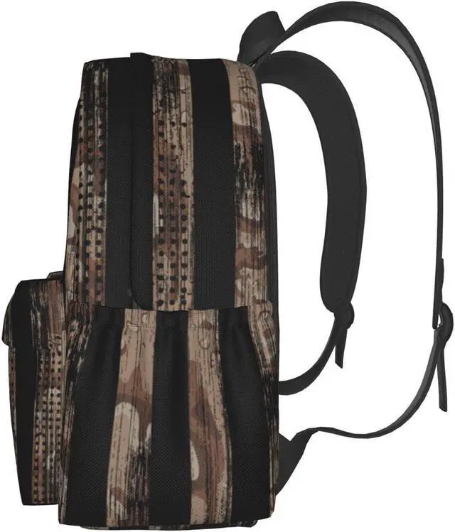 Alt view image 2 of 5 - sunwarshile Camo Vintage American Flag Backpack Book Bags Lightweight Casual Laptop Backpacks Travel Daypack For Man Woman