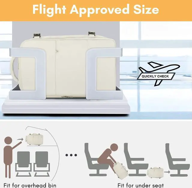 Alt view image 4 of 5 - Taygeer Large Travel Backpack, 17 inch Laptop Backpack for Women, Airline Approved Personal Item Mochila, 40l Lightweight Luggage Carryon Work Bag for friend and Ladies Business Travel Hiking, Beige