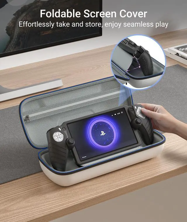 Alt view image 5 of 5 - Syntech 3 in 1 Accessories Bundle for PS Portal with Portable Carrying Case, Silicone Cover and 2-Pack Screen Protector Compatible with PlayStation Portal Accessories, Tailored Protection Set