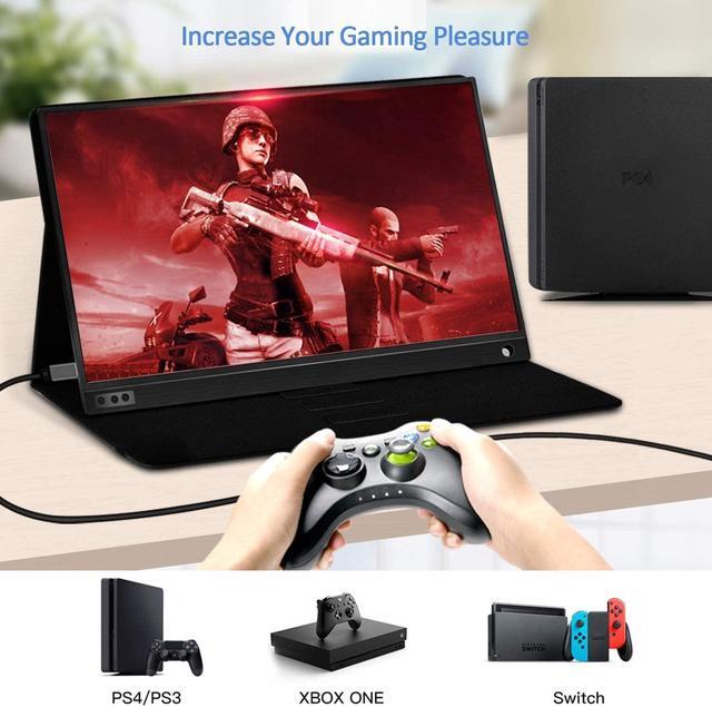 Alt view image 5 of 5 - TOPOSH Portable Monitor 15.6 USB Type-C Full HD 1080 IPS USB C Portable Monitor Built-in Dual Speakers Compatible with Laptop Computer Raspberry pi Gaming Monitor for PS5 PS4 PS3 Xbox