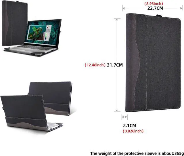Alt view image 2 of 5 - VEVOOD Laptop Case for Dell New Inspiron 14 Plus 7440 Laptop (2024) | Inspiron 14 2-in-1 |Inspiron 14 5440 Laptop Detachable Laptop Protective Cover Shell (Gray)