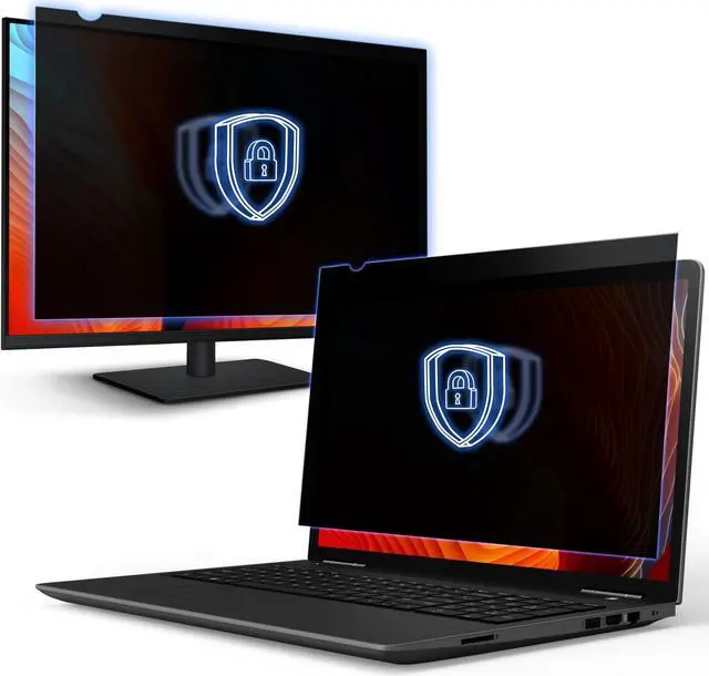 Main image of VINTEZ [1 Pack] 21.5 Inch 16:9 & [1 Pack] 14 Inch 16:9 Computer Privacy Screen Filters for Widescreen Monitors - Anti-Glare - Anti-Scratch Protector- Desktop Privacy Screen Bundle
