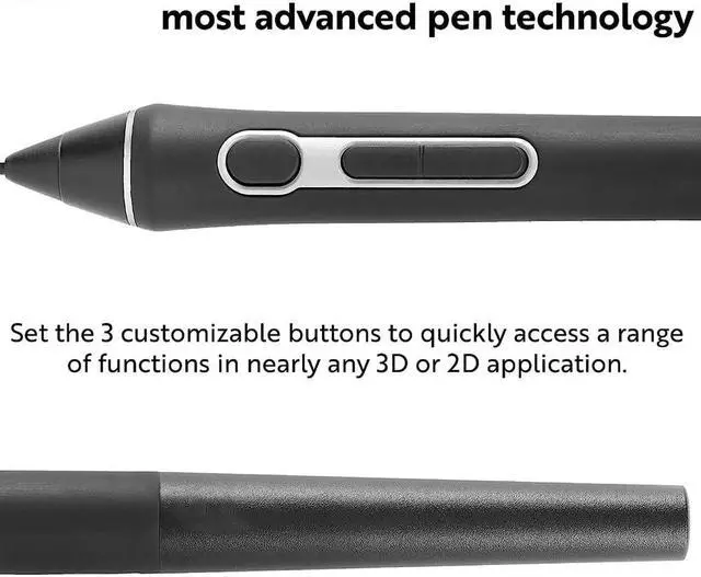 Alt view image 4 of 5 - Digital Pen Pro 3D-KP505 Compatible with Wacom Graphics Drawing Tablet Monitor Compatible for Intuos Pro PTH460 PTH660 PTH660P PTH860 PTH860P MobileStudio Pro DTHW1320