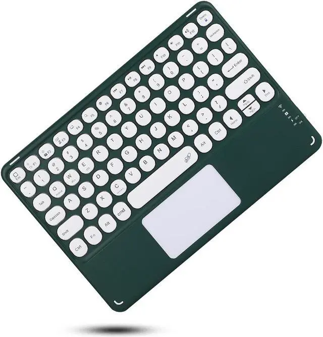 Alt view image 2 of 5 - Keyboard Cover with Mouse for Galaxy Tab S9 11 inch 2023 SM-X710/X716B/X718Uwith Touchpad S Pen Holder Round Key Slim Smart Detachable Bluetooth Keyboard (Tab S9 (2023), Dark Green)