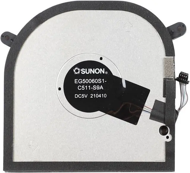 Alt view image 3 of 5 - Discrete Graphics Laptop CPU+GPU Cooling Fan Replacement for Dell XPS 17 9700 9710 9720 Precision 5750 5760 RTX2060 2020 Series EG50060S1-C501-S9A EG50060S1-C511-S9A DC5V 0.43A Fan