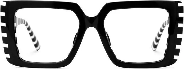 Main image of Zeelool Blue Light Blocking Glasses for Women, Rectangle Glasses Frame Eyeglasses with Clear Lenses Anti Eyestrain & UV from Computer/TV/Phone ZJGA838378-03B