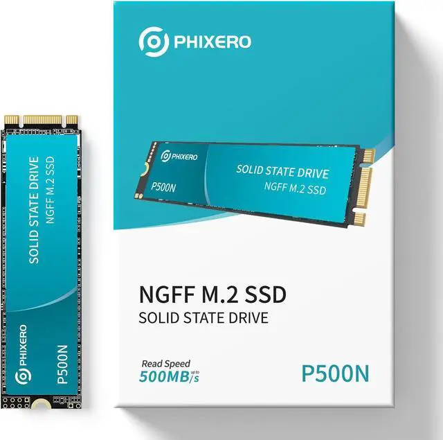 Main image of PHIXERO High-Performance M.2 NGFF SSD 500MB/S 512GB Compact, Fast, and Powerful Storage Solution for Laptops and Desktops