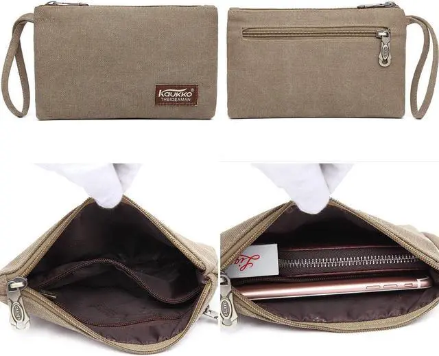 Alt view image 4 of 5 - KAUKKO Travel Laptop Backpack, Outdoor Rucksack, Causal backpack Fits 15.6"(Canvas Khaki2pc)