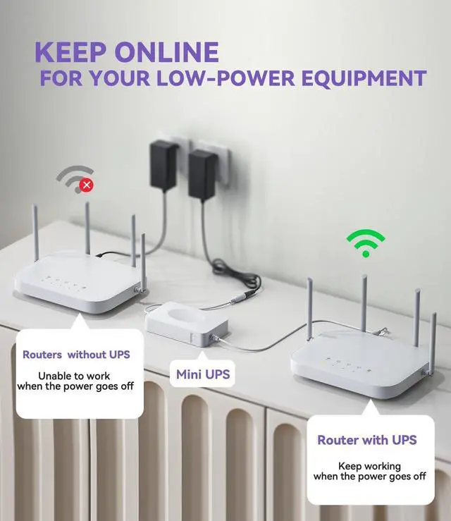 Alt view image 4 of 5 - Skazeke Rechargeable 9V 15000mAh DC Output Lithium ion Battery Pack for LED Strip, CCTV Camera and More, DC 9V External Battery Power Bank with 2A Charger, 9PCS DC Port, White (55.5, Watts)